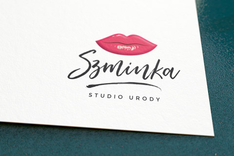 Logo szminka studio urody